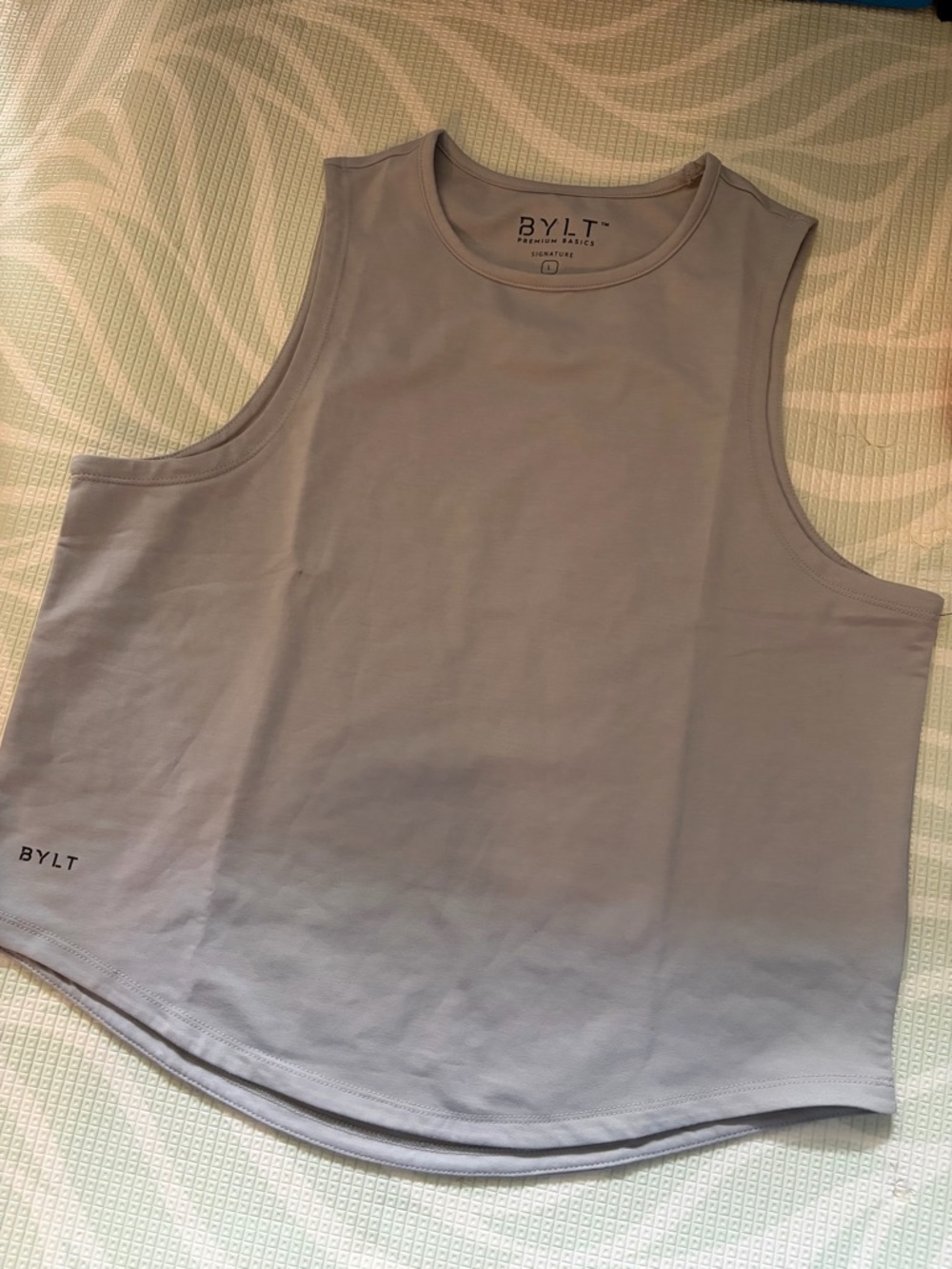 BYLT Sleeveless Muscle Tank in Storm Gray